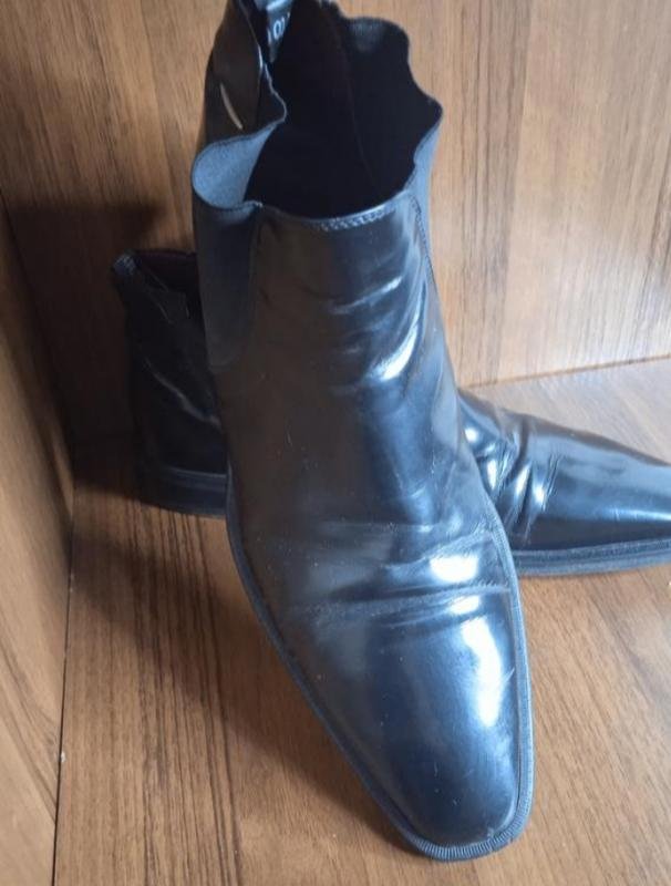 Herren Alberto Guardiani Stiefel Schwarz Leder 43