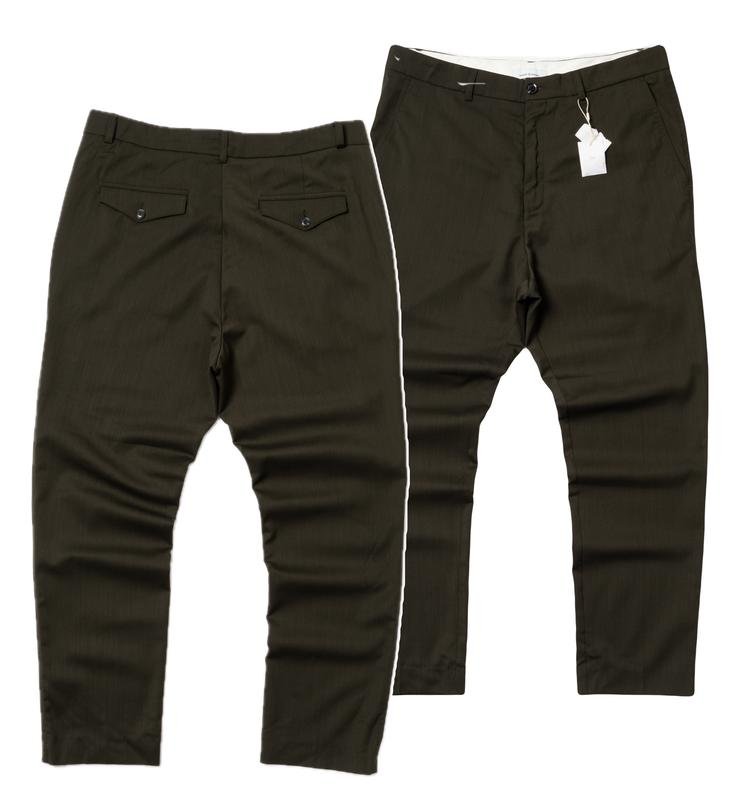 Мужской Samsoe Samsoe Брюки Зелёный Полиэстер 34 /