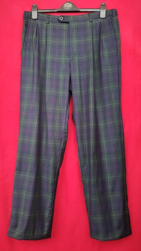 Women Brioni Trousers Green Wool 40
