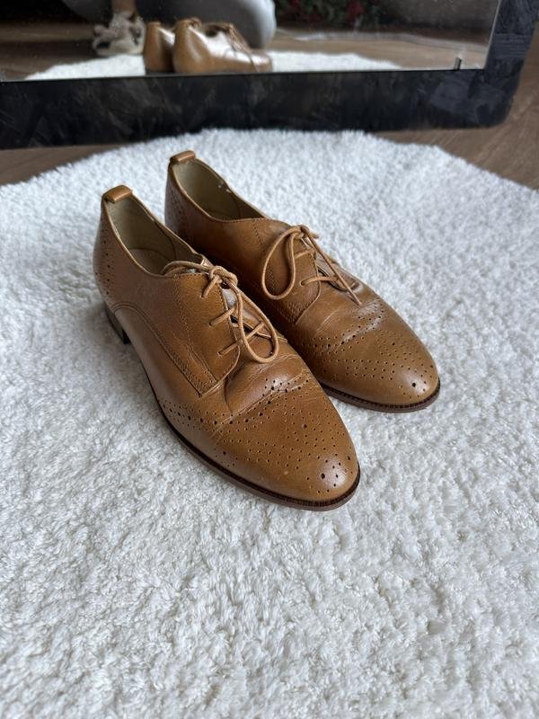 Damen Dune Oxford Braun Leder 38