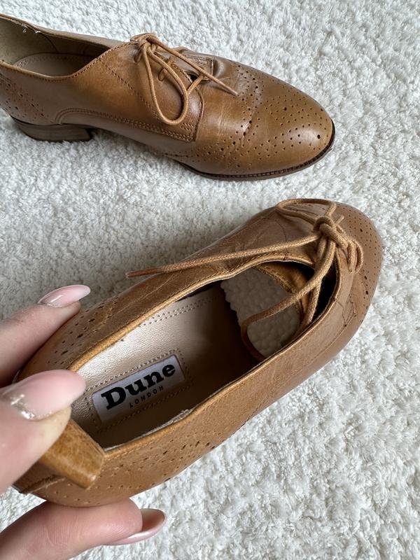 Damen Dune Oxford Braun Leder 38