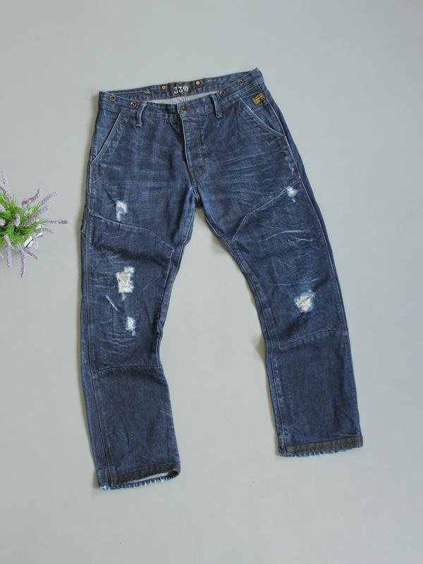 Herren G-Star Raw Jeans Grau Baumwolle 33 / L / 48