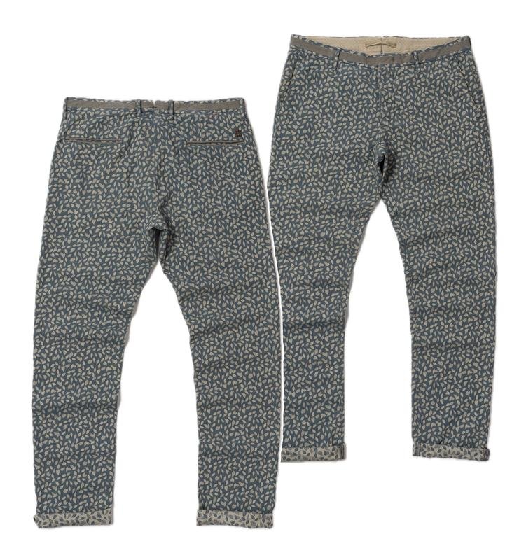 Мужские Incotex Брюки Голубые Хлопок 34 / L / 50