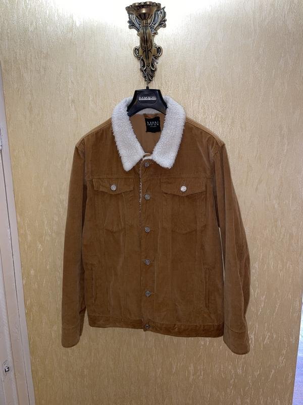 Uomo Boohoo Giacca Marrone Velluto 40 /L / 48