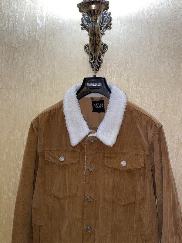 Homme Boohoo Veste Marron Velours 40 /L / 48