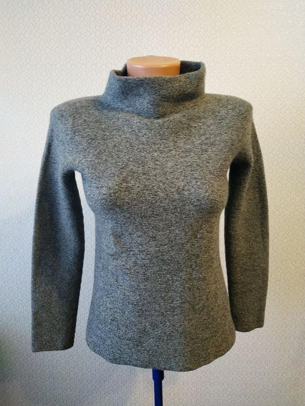 Femme Gran Sasso Col Roulé Gris Laine 36 / S / 44