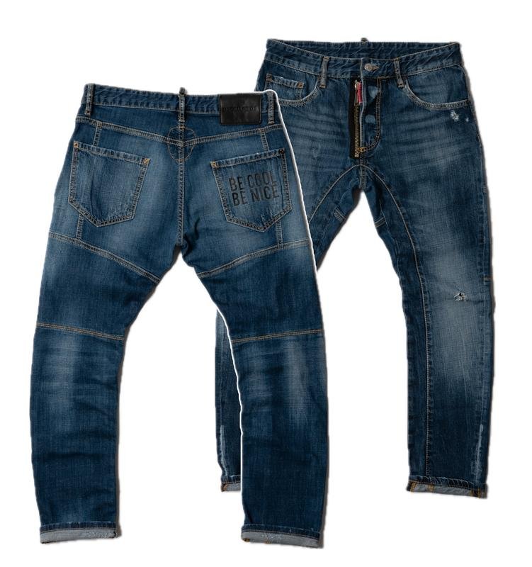 Men Dsquared² Jeans Navy Cotton 31 / M / 44