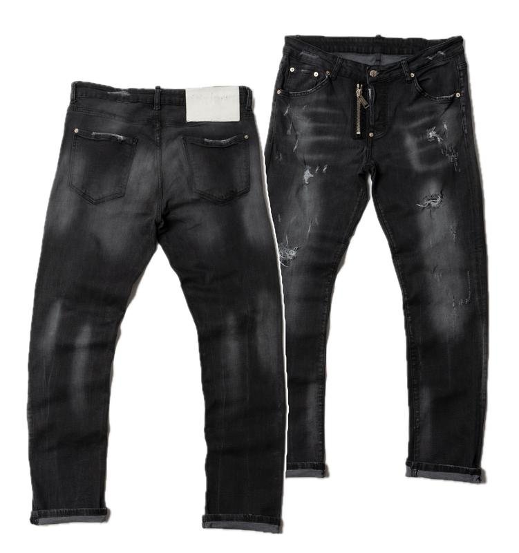 Men Dsquared² Jeans Black Cotton 33 / L / 48