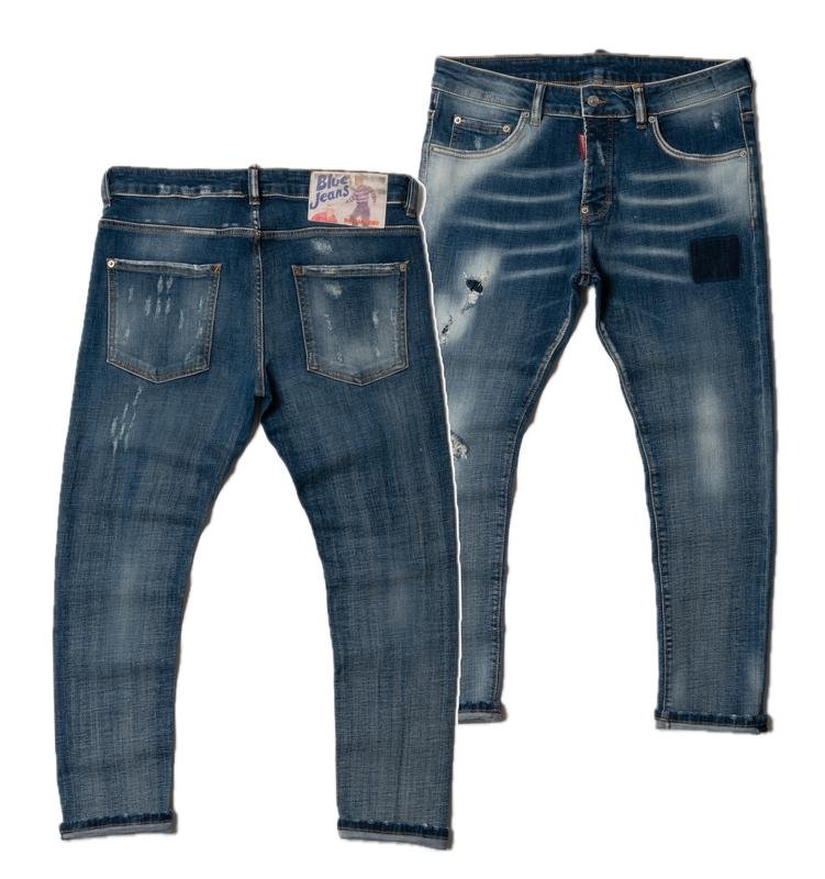 Men Dsquared² Jeans Navy Cotton 31 / M / 44