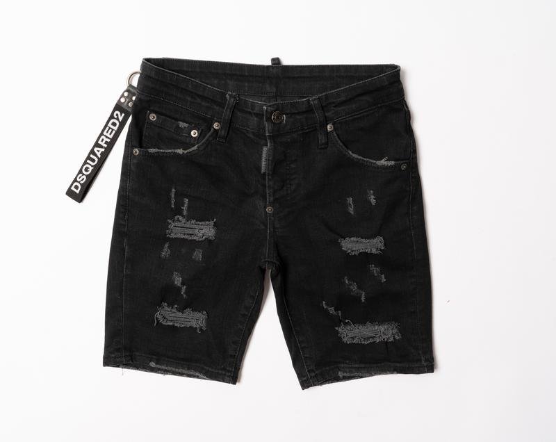Men Dsquared² Shorts Black Denim 30 / S / 44