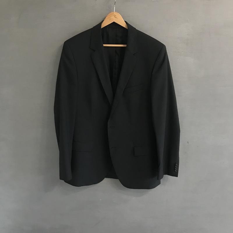 Men Hugo Boss Suit Grey Wool 40 /L / 48