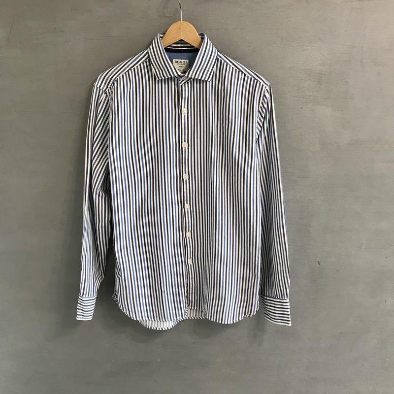 Men Boggi Milano Shirt Multicolor Cotton 38 / M /