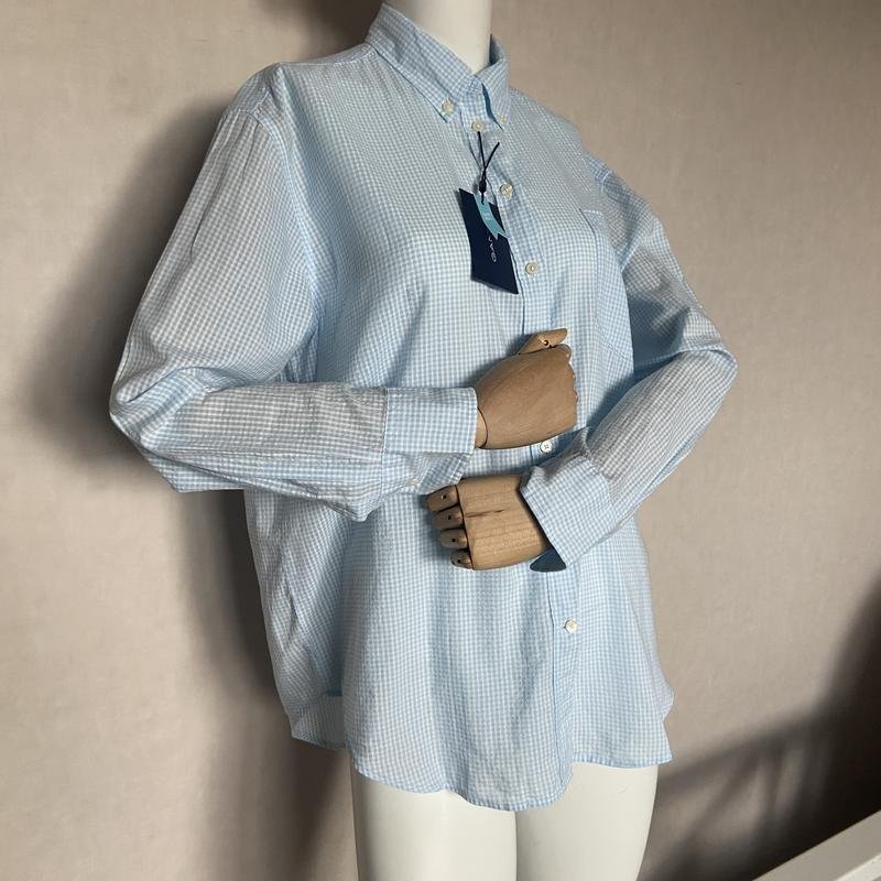Donna Gant Camicia Blu Cotone 36