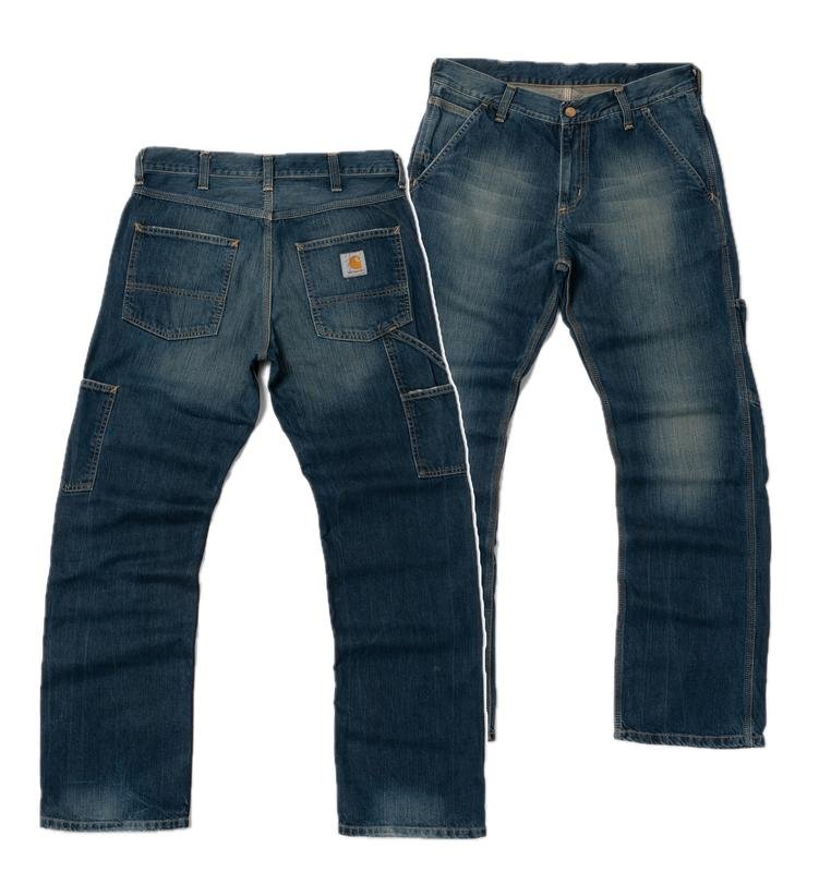 Men Carhartt Jeans Navy Cotton 30 / S / 44