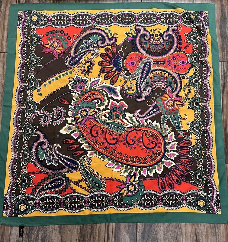 Schal Etro Grün Seide