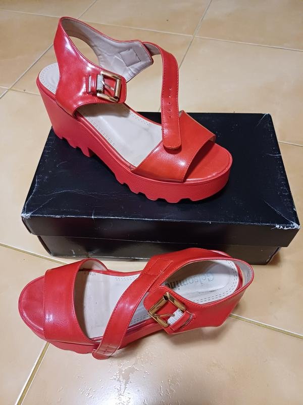 Women Gelsomino Heels Red Leather 38