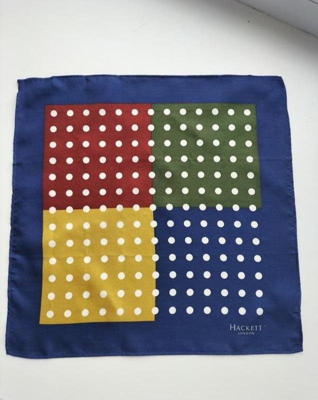 Unisexe Hackett Mouchoir Multicolore Soie Taille