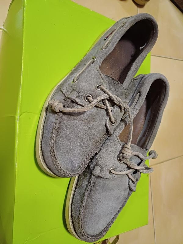 Мужские Sebago Мокасины Серый Замша 37