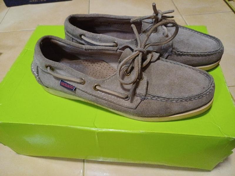 Мужские Sebago Туфли Серый Замша 38