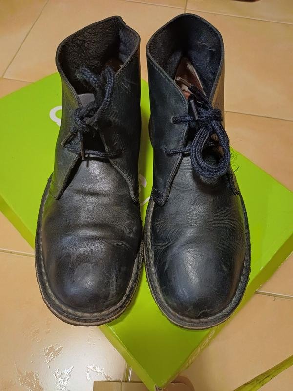 Мужские Ботинки Чёрные Кожа 37