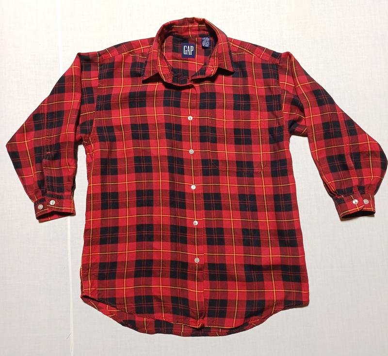 Женская GAP Рубашка Чёрная Хлопок 32 / XXS / 40