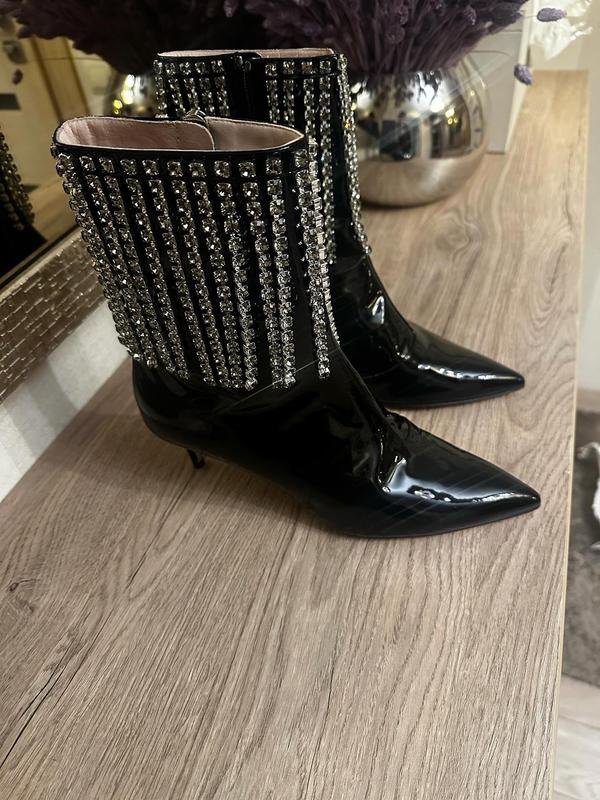 Женские Christopher Kane Ботильоны Чёрный Лак 38