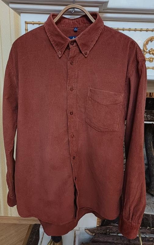 Uomo Camargue Camicia Borgogna Cotone 42 / XL / 50