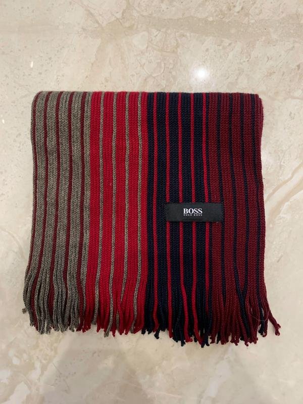 Унисекс Hugo Boss Шарф Красный Один размер