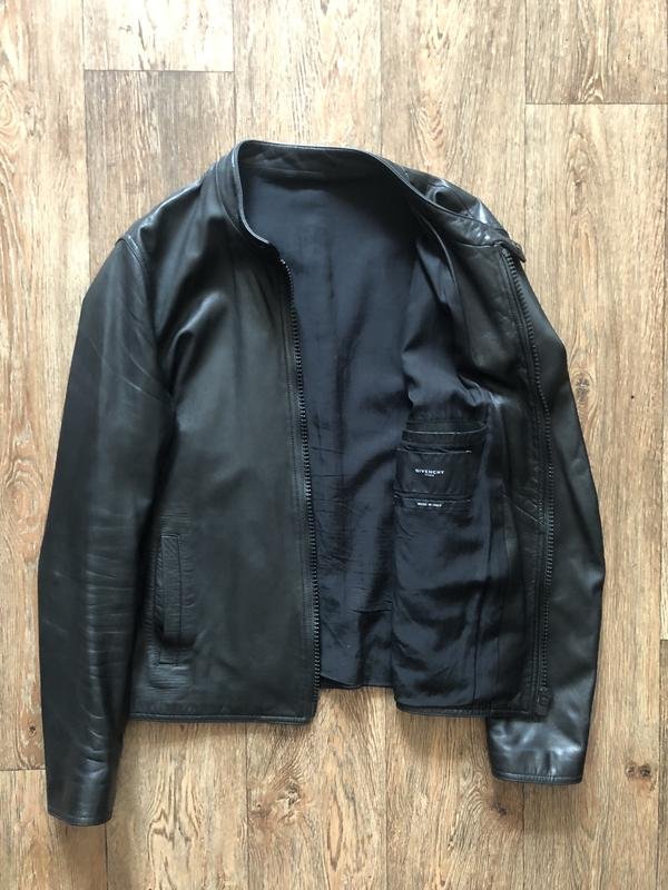 Herren Givenchy Jacke Schwarz Leder 38 / M / 46