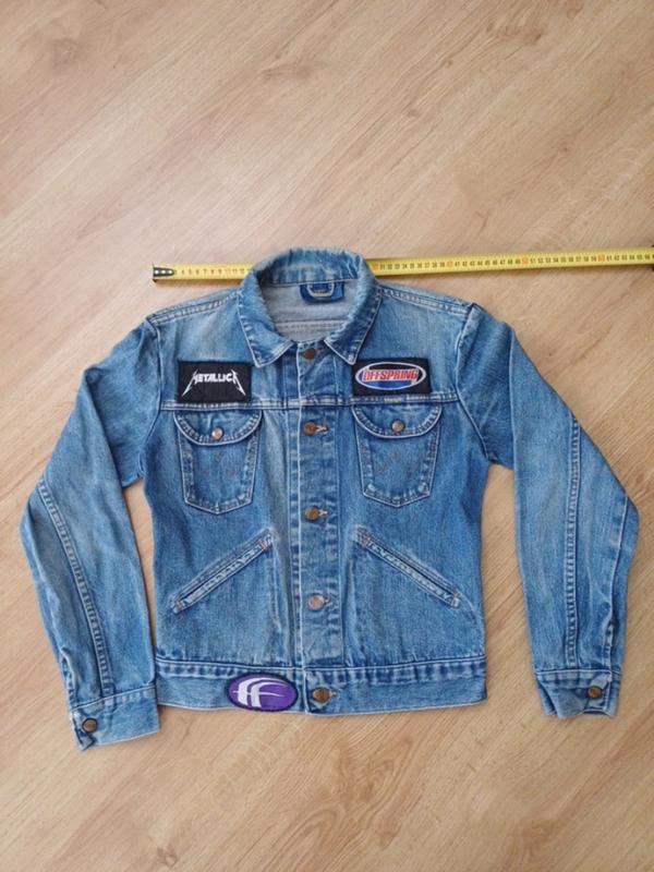 Мужской Wrangler Куртка Синяя Джинса 34