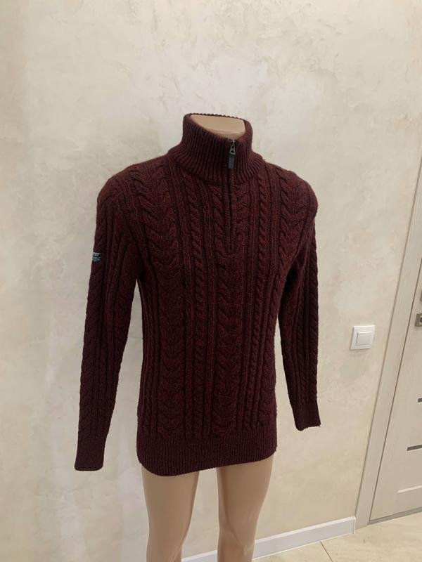 Мужской Superdry Свитер Бордовый 38 / M / 46