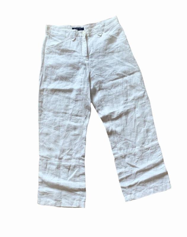 Damen Brax Hosen Weiß Leinen 38 / M / 46