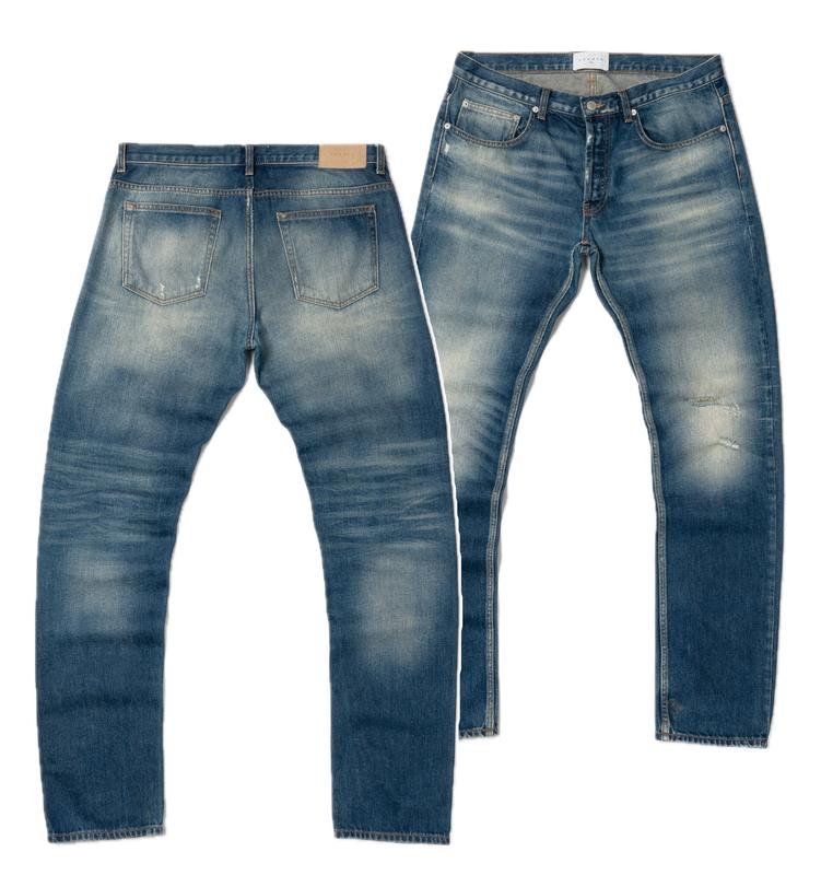 Men Sandro Paris Jeans Navy Cotton 34 / L / 50
