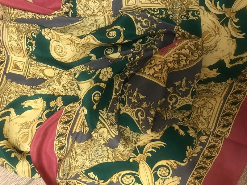 Unisex Ballin Schal Grün Seide Einheitsgröße