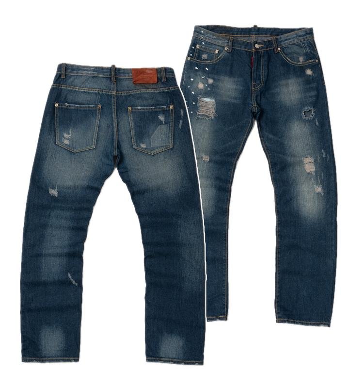 Men Dsquared² Jeans Navy Cotton 32 / M / 46