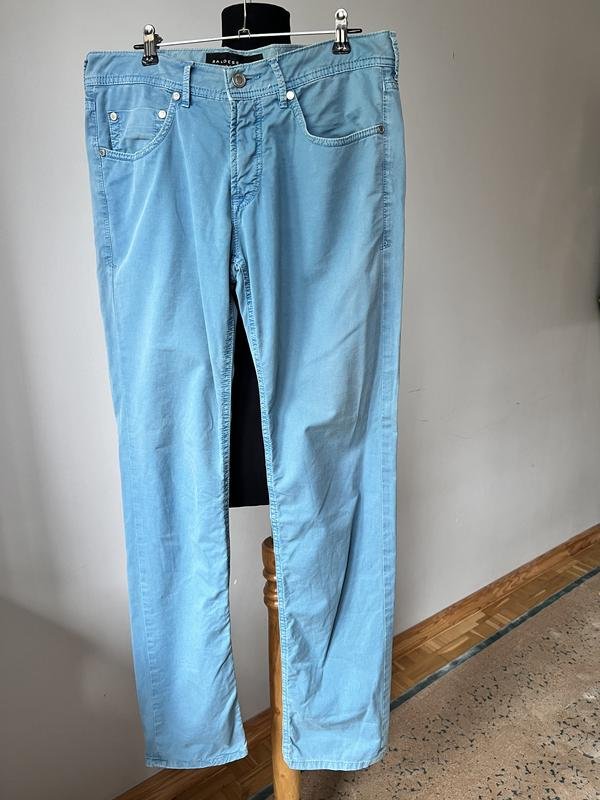 Women Baldessarini Trousers Blue Cotton 38 / M /