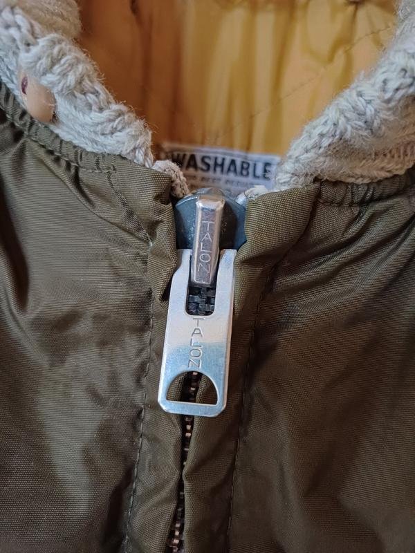 Мужской Vintage Talon Куртка Хаки Полиэстер 40 /L