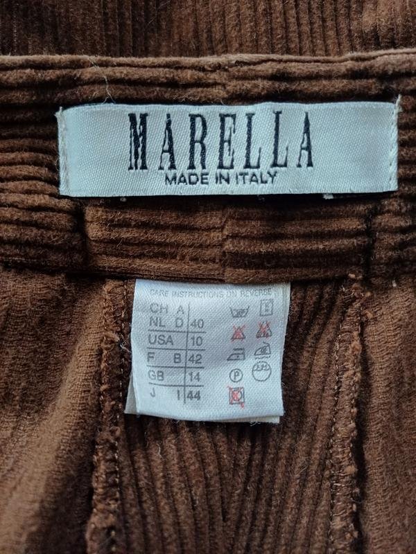 Женские Marella Брюки Коричневые Вельвет 32 / XXS