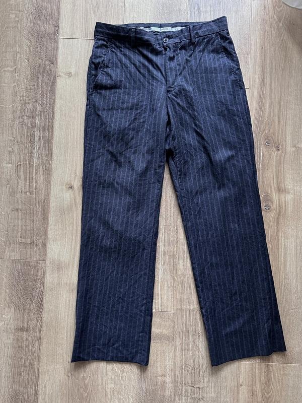 Homme Emporio Armani Pantalon Gris Laine 30 / S /
