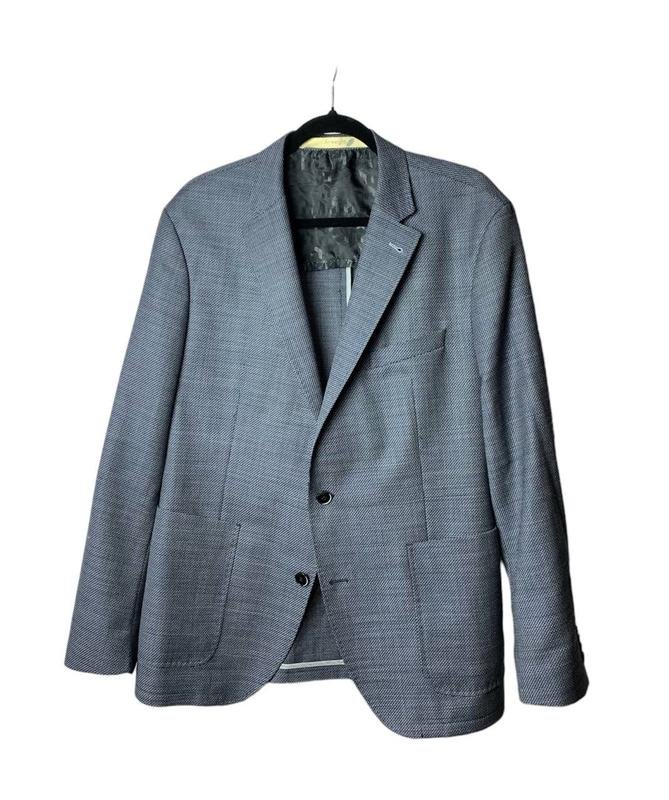 Мужской Benvenuto Пиджак Тёмно-синий Шерсть 50