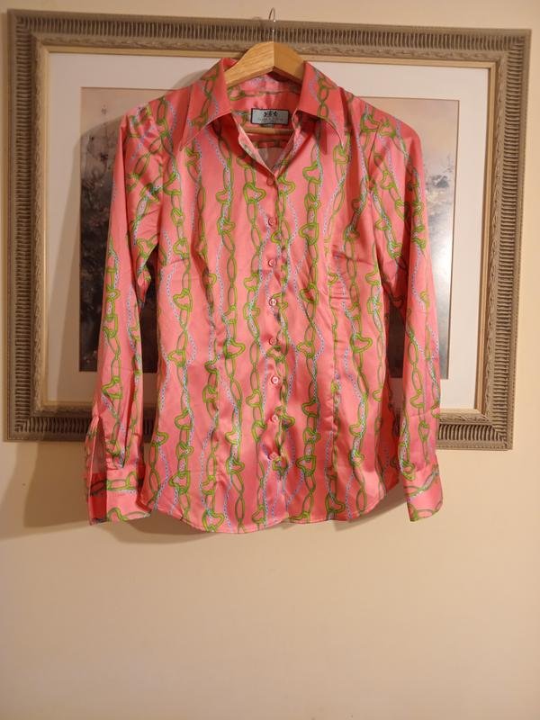 Women Hawes & Curtis Shirt Pink Polyester 36 / S /