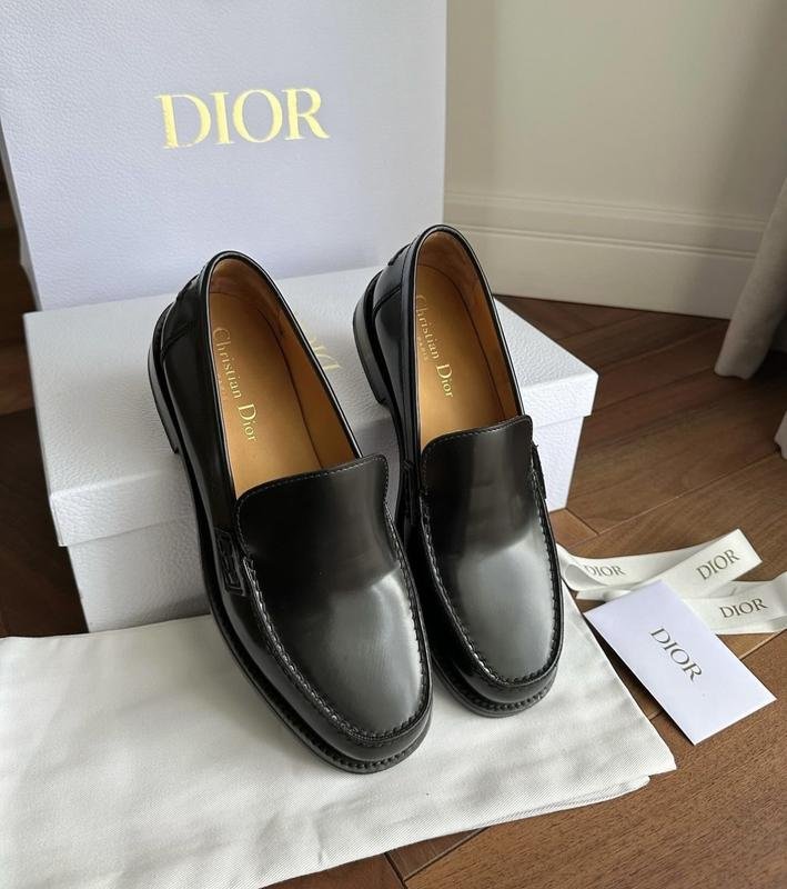 Женские Christian Dior Туфли Чёрный Кожа 37