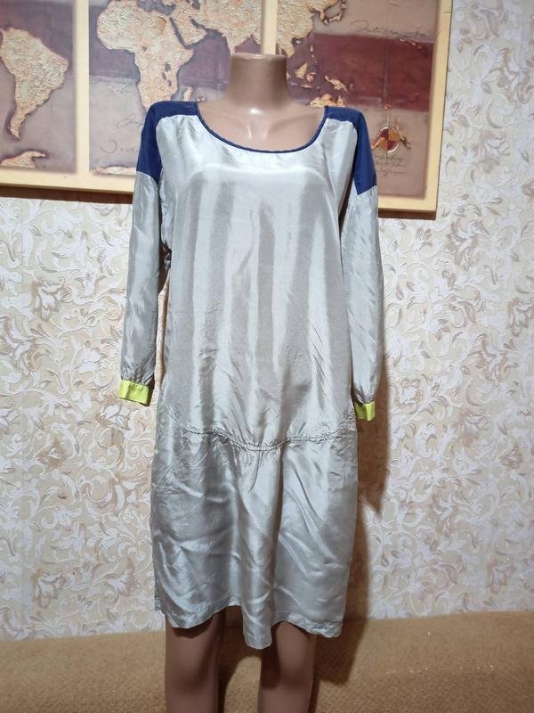 Женский Custommade Платье Бежевый Шелк 38 / M / 46