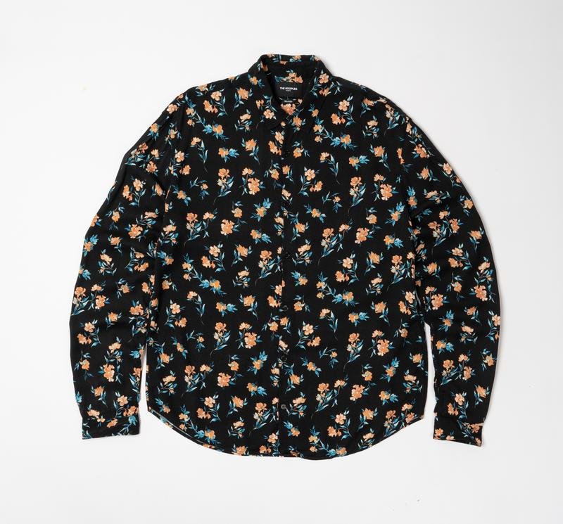 Herren The Kooples Hemd Schwarz Baumwolle 40 /L /