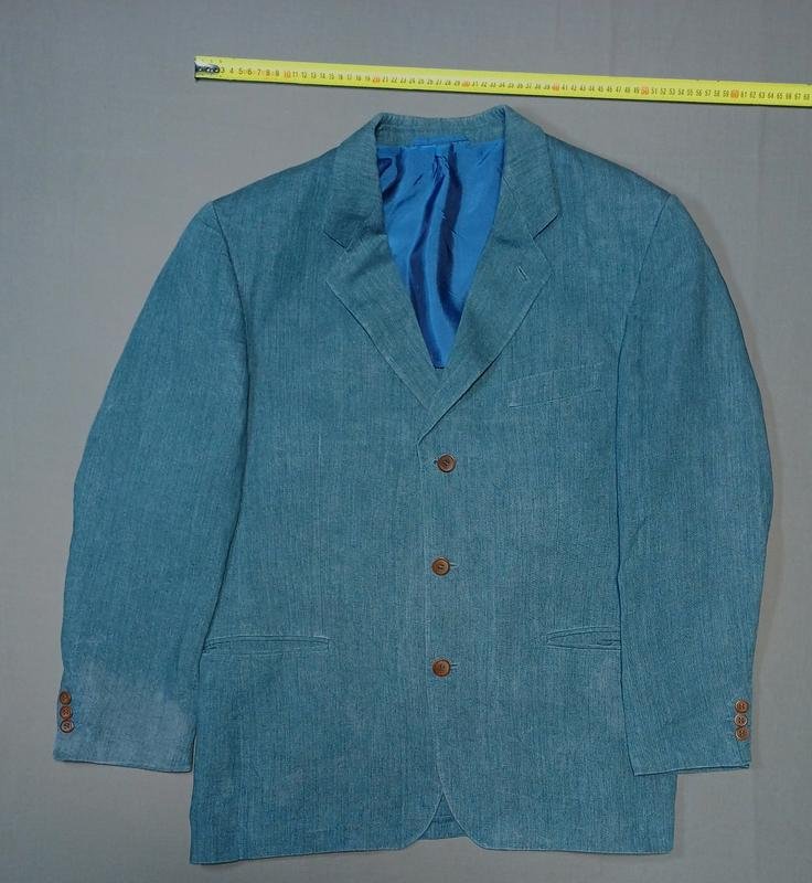 Men Boss Blazer Black Linen 38 / M / 46