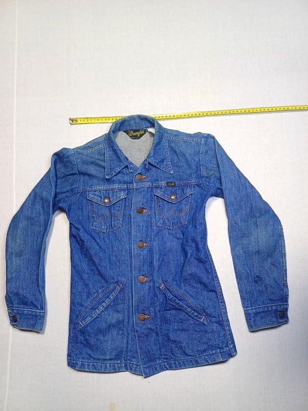 Damen Wrangler Jacke Marineblau Denim 36 / S / 44