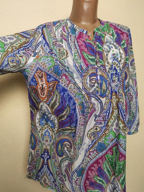 Women Peter Hahn Shirt Multicolor Cotton M