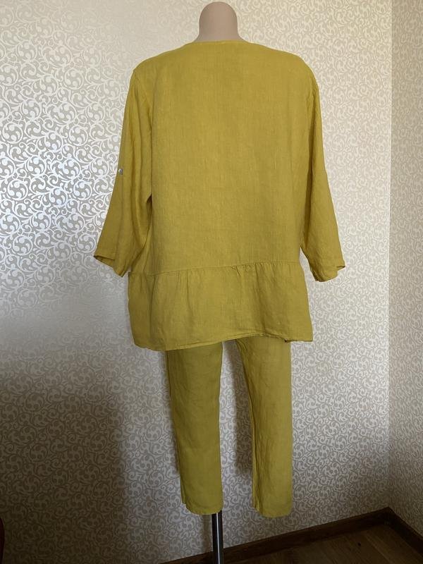 Donna Yves Saint Laurent Completo Giallo Lino 38