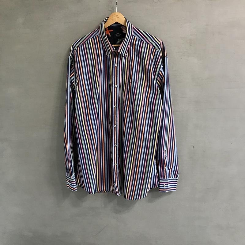 Homme Paul & Shark Chemise Multicolore Coton 44 /
