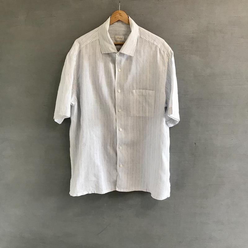 Men Brioni T-Shirt White Linen 44 / XXL / 52